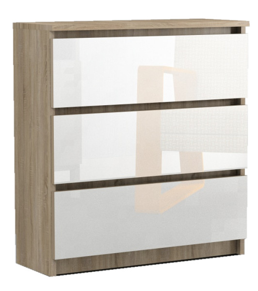 Komoda Rico 3S Wysoki Połysk 60 Cm Akryl Sonoma 744970