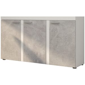 Komoda RODOS 3D biały / beton jasny 245184