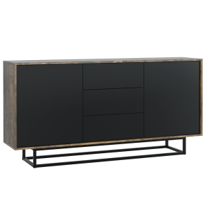 Komoda RTV 140cm Loft ONE FURNITURE Laminat Brąz Rustrykalny 202575 Komoda RTV 140cm Loft ONE FURNITURE Laminat Brąz Rustrykalny 202575
