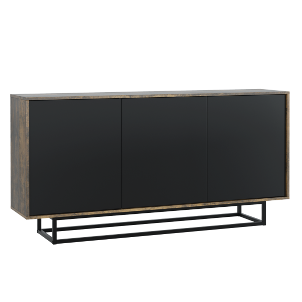 Komoda RTV 160cm Loft ONE FURNITURE Laminat Brąz Rustrykalny 202456