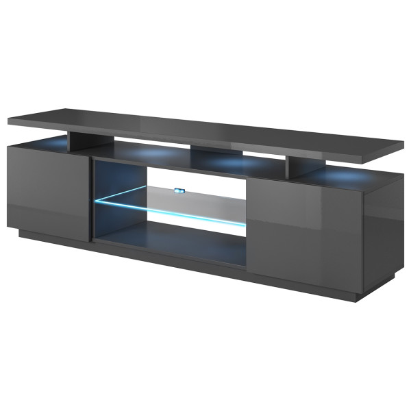 Komoda RTV EVO grafit / grafit połysk 245217