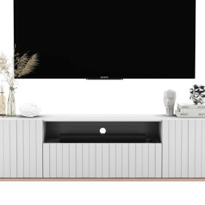 Komoda RTV Glamour Szafka RTV Glamour Biały Mat 150 cm 90041