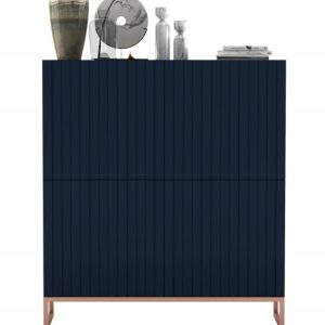 Komoda RTV Glamour Szafka RTV Granatowy MAT 112 cm 58136 Komoda RTV Glamour Szafka RTV Granatowy MAT 112 cm 58136