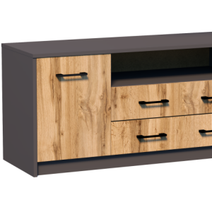 Komoda RTV K027 Grafit-Wotan 55x110x41 cm Bestseller 573582