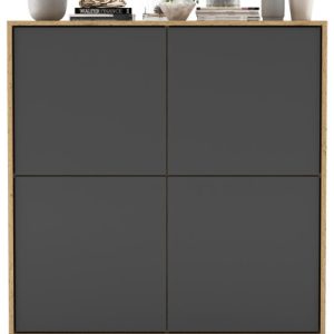Komoda RTV Loft szafka Loft wotan grafit MAT 113 cm 58130 Komoda RTV Loft szafka Loft wotan grafit MAT 113 cm 58130
