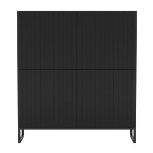 Komoda RTV Loft Szafka RTV Czarna Mat 112 Glamour Rama Loft 233499 Komoda RTV Loft Szafka RTV Czarna Mat 112 Glamour Rama Loft 233499