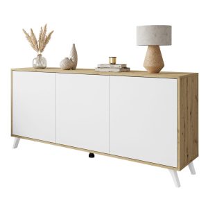 Komoda SANAYI III dąb artisan/biały 100616 Komoda SANAYI III dąb artisan/biały 100616