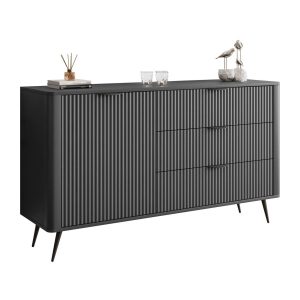 Komoda SCARLETT 138 1D3S z szufladami, czarny 858848