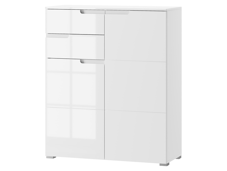 Komoda Selene 100 cm z 2 drzwiami i szufladami biała 985103