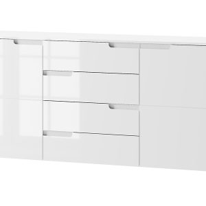 Komoda Selene 165 cm z 2 drzwiami i 4 szufladami biała 985105