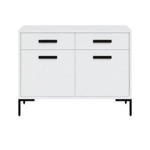 Komoda SIMPLE 2D2S – Biała | 101x85x40 cm 1031883 Komoda SIMPLE 2D2S – Biała | 101x85x40 cm 1031883