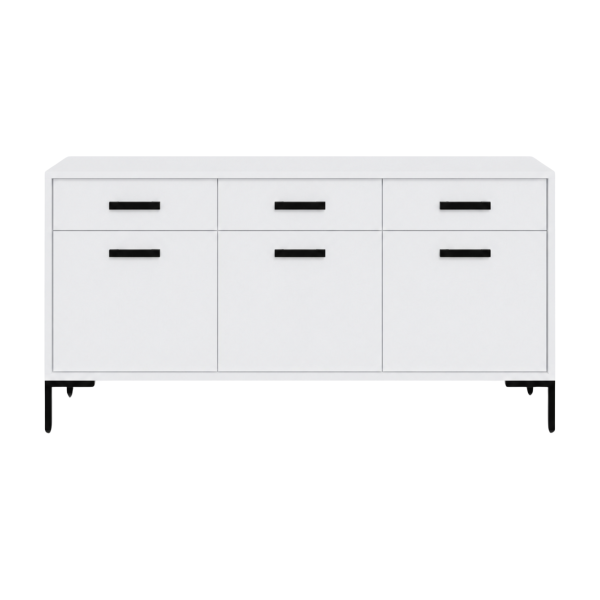 Komoda SIMPLE 3D3S – Biała | 150x85x40 cm 1031882