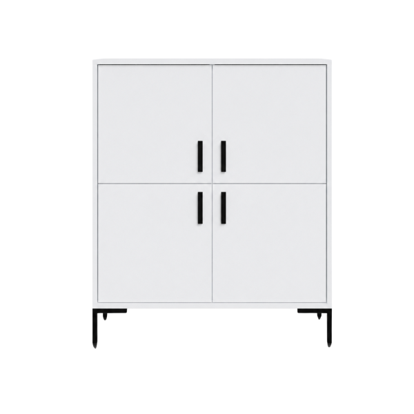 Komoda SIMPLE 4D – Biała | 101x113x40 cm 1031756