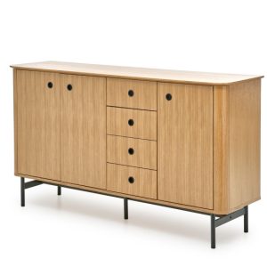 Komoda SMART 170 KM-1 dąb/czarna 1001925 Komoda SMART 170 KM-1 dąb/czarna 1001925