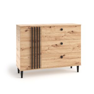 Komoda średnia z lamelami LINEA 120 cm 1000762 Komoda średnia z lamelami LINEA 120 cm 1000762