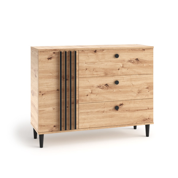 Komoda średnia z lamelami LINEA 120 cm 1000762