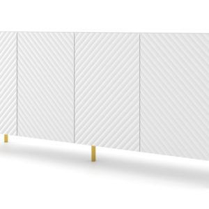 Komoda SURF 200 cm 4D frez biały mat 240503 Komoda SURF 200 cm 4D frez biały mat 240503