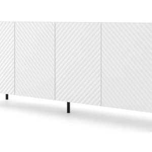 Komoda SURF 200 cm 4D frez biały mat 240480 Komoda SURF 200 cm 4D frez biały mat 240480