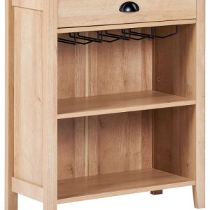 Komoda szafka 1 szuflada jasne drewno 410832 Komoda szafka 1 szuflada jasne drewno 410832