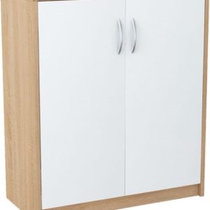 Komoda szafka 2D BIAŁY-SONOMA dwudrzwiowa regał 223799 Komoda szafka 2D BIAŁY-SONOMA dwudrzwiowa regał 223799