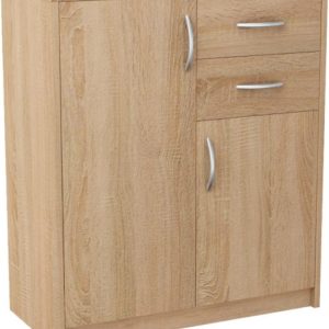 Komoda szafka 2D2S DĄB SONOMA szuflady regał półka 223204 Komoda szafka 2D2S DĄB SONOMA szuflady regał półka 223204