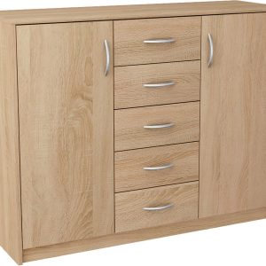 Komoda szafka 2D5S DĄB SONOMA 110cm szuflady 223190 Komoda szafka 2D5S DĄB SONOMA 110cm szuflady 223190