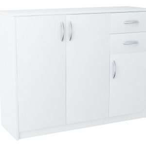 Komoda szafka 3D2S BIAŁA 110cm szuflady regał 223833