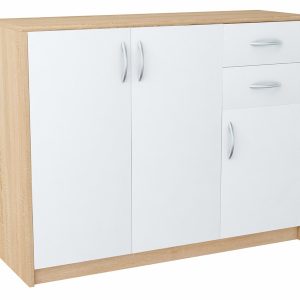 Komoda szafka 3D2S BIAŁY-SONOMA 110cm szuflady 223839