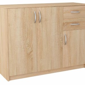 Komoda szafka 3D2S DĄB SONOMA 110cm szuflady regał 223848