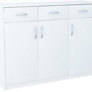 Komoda szafka 3D3S BIAŁA 110cm szuflady regał 223859