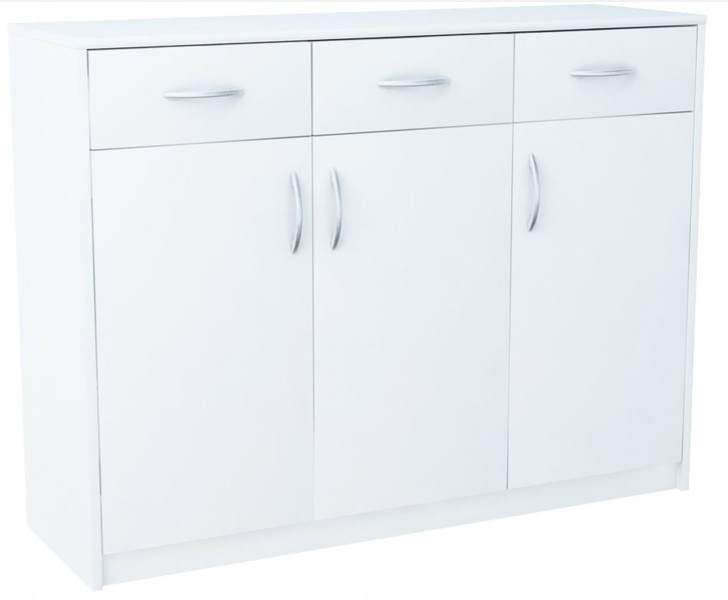 Komoda szafka 3D3S BIAŁA 110cm szuflady regał 223859