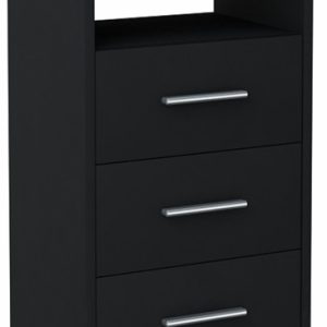 Komoda szafka 3SO CZARNA 40cm szuflady regał 223198 Komoda szafka 3SO CZARNA 40cm szuflady regał 223198