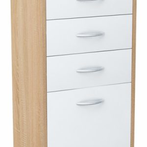 Komoda szafka 45cm 4S BIAŁY-SONOMA 4 szuflady 223196 Komoda szafka 45cm 4S BIAŁY-SONOMA 4 szuflady 223196