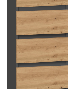 Komoda szafka 5 szuflad W5 antracyt dąb artisan 290332 Komoda szafka 5 szuflad W5 antracyt dąb artisan 290332