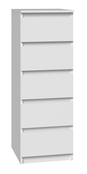 Komoda szafka 5 szuflad W5 biała 78441