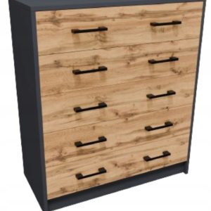 Komoda szafka 5S GRAFIT-WOTAN garderoba regał ROB 299390 Komoda szafka 5S GRAFIT-WOTAN garderoba regał ROB 299390