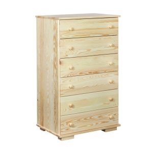 Komoda szafka 75 cm drewniana 6 szuflad Modern VI, sosnowa 141136 Komoda szafka 75 cm drewniana 6 szuflad Modern VI, sosnowa 141136