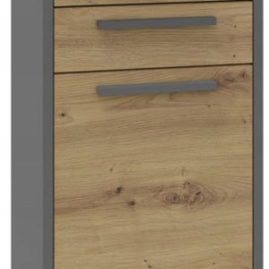 Komoda szafka ALTIVO 1D2SN artisan-antracyt regał 1 drzwi 2 niskie szuflady 608681 Komoda szafka ALTIVO 1D2SN artisan-antracyt regał 1 drzwi 2 niskie szuflady 608681