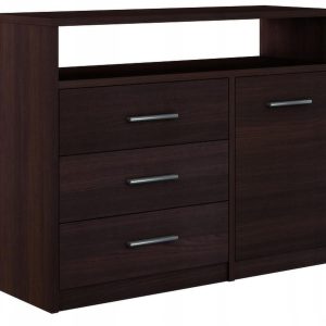 Komoda szafka BODO 1D3SO 100 WENGE szuflady regał 223172 Komoda szafka BODO 1D3SO 100 WENGE szuflady regał 223172