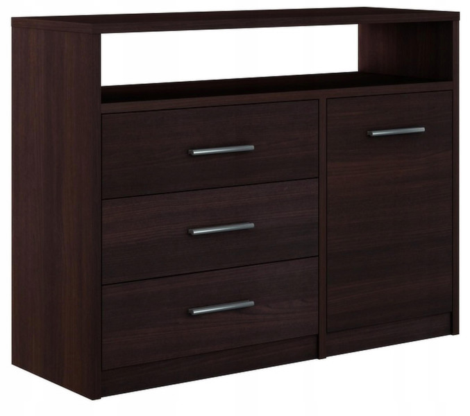 Komoda szafka BODO 1D3SO 100 WENGE szuflady regał 223172