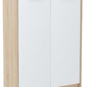 Komoda szafka BODO 2D2P BIAŁY-SONOMA regał biurowy 223806 Komoda szafka BODO 2D2P BIAŁY-SONOMA regał biurowy 223806