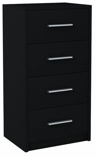 Komoda szafka BODO 4S CZARNA 40cm regał szuflady 223189