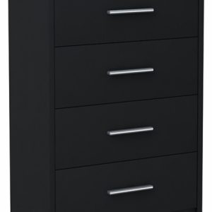 Komoda szafka BODO 60cm 4S CZARNA regał 4 szuflady 224035 Komoda szafka BODO 60cm 4S CZARNA regał 4 szuflady 224035