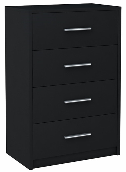 Komoda szafka BODO 60cm 4S CZARNA regał 4 szuflady 224035