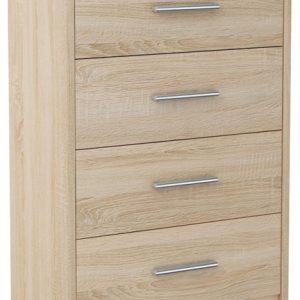 Komoda szafka BODO 60cm 4S SONOMA 4 szuflady regał 224027 Komoda szafka BODO 60cm 4S SONOMA 4 szuflady regał 224027