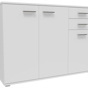 Komoda szafka CR3-KD3 biała półka szuflady praktyczny regał ubrania zabawki 851264 Komoda szafka CR3-KD3 biała półka szuflady praktyczny regał ubrania zabawki 851264