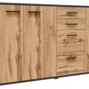 Komoda szafka CR3-KD4 grafit-wotan duży pojemny regał na ubrania zabawki 942582 Komoda szafka CR3-KD4 grafit-wotan duży pojemny regał na ubrania zabawki 942582