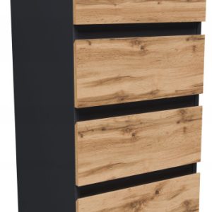 Komoda szafka CR3-T-2 grafit-wotan 4 szuflady pojemny regał stolik nocny 1078123 Komoda szafka CR3-T-2 grafit-wotan 4 szuflady pojemny regał stolik nocny 1078123