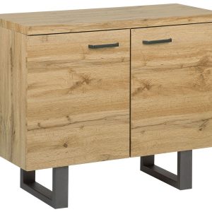 Komoda szafka dwudrzwiowa jasne drewno 193053 Komoda szafka dwudrzwiowa jasne drewno 193053