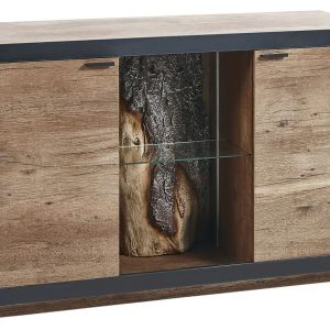 Komoda szafka dwudrzwiowa jasne drewno 193052 Komoda szafka dwudrzwiowa jasne drewno 193052